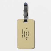 ネバダの荒野のパーソナライズな荷物のラベル ラゲッジタグ (裏面縦)