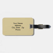 ネバダの荒野のパーソナライズな荷物のラベル ラゲッジタグ (裏面横)