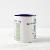 ネバダの記号及び地図 ツートーンマグカップ (中央)