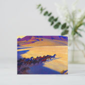 ネバダの野生の馬バイメイナード・ディクソン ポストカード (スタンド正面)