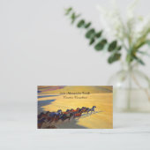 ネバダの野生の馬バイメイナード・ディクソン 名刺 (スタンド正面)