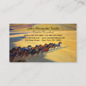 ネバダの野生の馬バイメイナード・ディクソン 名刺 (裏面)