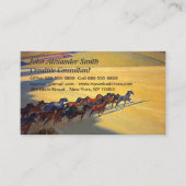 ネバダの野生の馬バイメイナード・ディクソン 名刺 (正面)