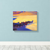 ネバダの野生の馬, 1927メイナード・ディクソン キャンバスプリント (インサイチュ (ウッドフロア))