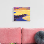 ネバダの野生の馬, 1927メイナード・ディクソン キャンバスプリント (インサイチュ (リビング))