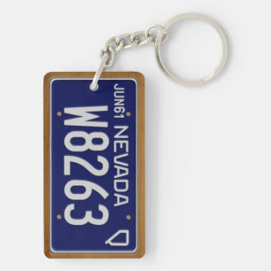 ネバダの1961年のヴィンテージのナンバープレートKeychain キーホルダー