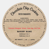 ネバダコテージローフードラベルシール ラウンドシール (正面)