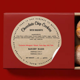 ネバダコテージローフードラベルシール ラウンドシール