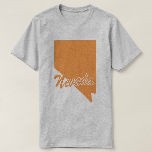 ネバダシェイプTシャツの州 Tシャツ (デザイン正面)