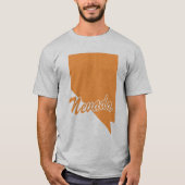 ネバダシェイプTシャツの州 Tシャツ (正面)