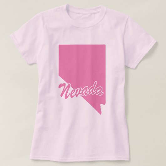 ネバダシェイプTシャツの州 Tシャツ (デザイン正面)