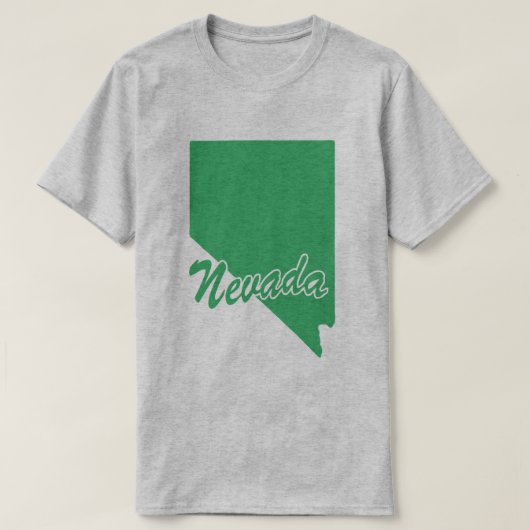 ネバダシェイプTシャツの州 Tシャツ (デザイン正面)