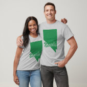 ネバダシェイプTシャツの州 Tシャツ (ユニセックス)