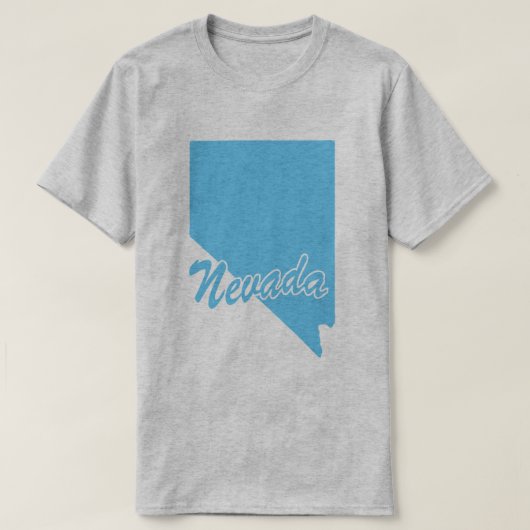 ネバダシェイプTシャツの州 Tシャツ (デザイン正面)