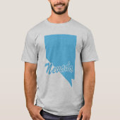 ネバダシェイプTシャツの州 Tシャツ (正面)