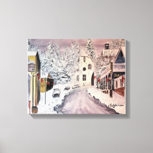 ネバダシティカの冬 キャンバスプリント (正面)