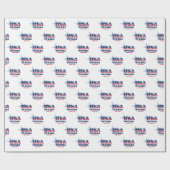 ネバダスターズアンドストライプズ州 ラッピングペーパー (フラット)