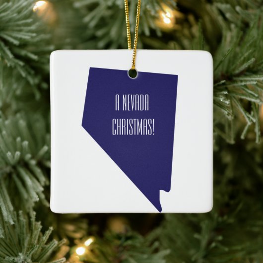ネバダパーソナライズされたクリスマス装飾 セラミックオーナメント (ツリー)