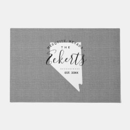 ネバダファミリーモノグラム州ドormat ドアマット