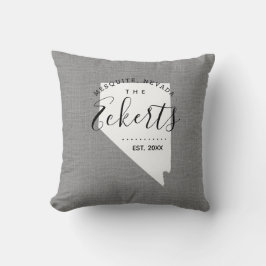ネバダファミリーモノグラム州装飾用クッション クッション