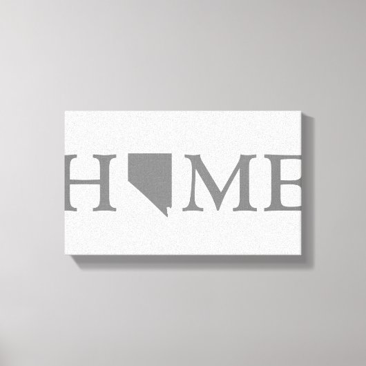 ネバダホーム州ワードアート キャンバスプリント (正面)