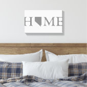 ネバダホーム州ワードアート キャンバスプリント (インサイチュ (寝室))