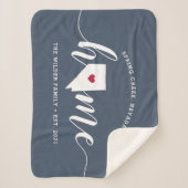 ネバダホーム州 パーソナライズされた シェルパブランケット (正面)