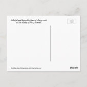 ネバダポストカード州パークの谷 ポストカード (裏面)