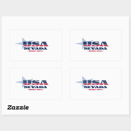 ネバダマイホーム州シール 長方形シール