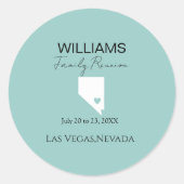 ネバダモダンマップバケーションファミリー懇親会 ラウンドシール (正面)