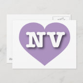 ネバダラベンダーハート- I love NV ポストカード (正面/裏面)