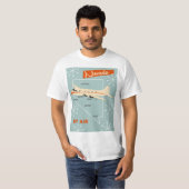 ネバダヴィンテージスタイル旅行ポスター Tシャツ (正面フル)