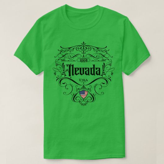 ネバダヴィンテージデザイン Tシャツ (デザイン正面)