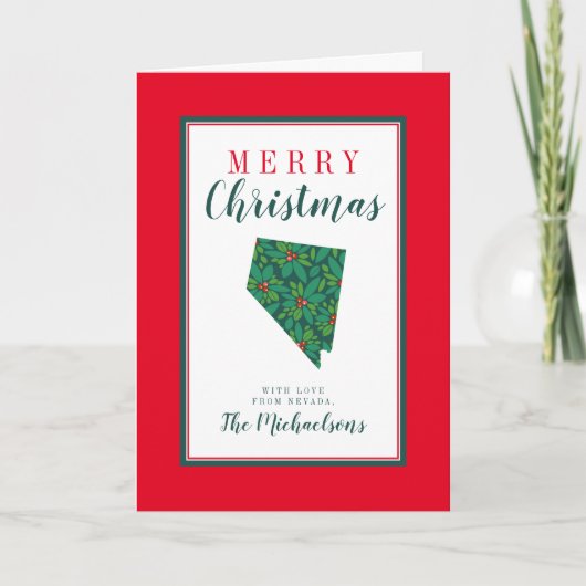 ネバダ州からのメリークリスマス カード (正面)
