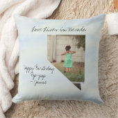 ネバダ州に住む州の形をした写真 クッション (ブランケット)