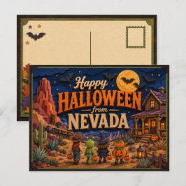 ネバダ州のこどもたちからハッピーハロウィン ポストカード
