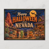 ネバダ州のこどもたちからハッピーハロウィン ポストカード (正面)