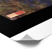 ネバダ州のパウエル湖に浮かぶ嵐のような空 ポスター (角)