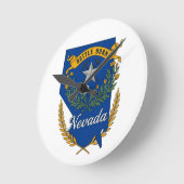 ネバダ州のプライド ラウンド壁時計 (傾斜)