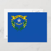 ネバダ州の旗がデザインされたアメリカのポストカード ポストカード (正面/裏面)