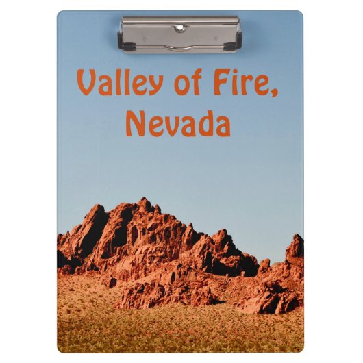 ネバダ州の火災の谷 クリップボード (正面)