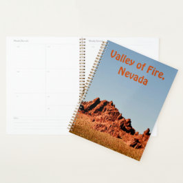 ネバダ州の火災の谷 プランナー手帳