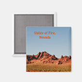ネバダ州の火災の谷 マグネット (正面/裏面)