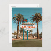 ネバダ州の素敵なラスベガスへようこそ シーズンポストカード (正面/裏面)