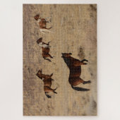 ネバダ州の野生馬の写真 ジグソーパズル (縦)