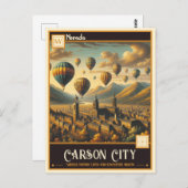 ネバダ州カーソンシティ |ヴィンテージ ポストカード (正面/裏面)
