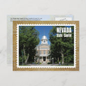 ネバダ州キャピトル建物、カーソンシティ ポストカード (正面/裏面)