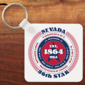 ネバダ州キーチェーン キーホルダー (正面)