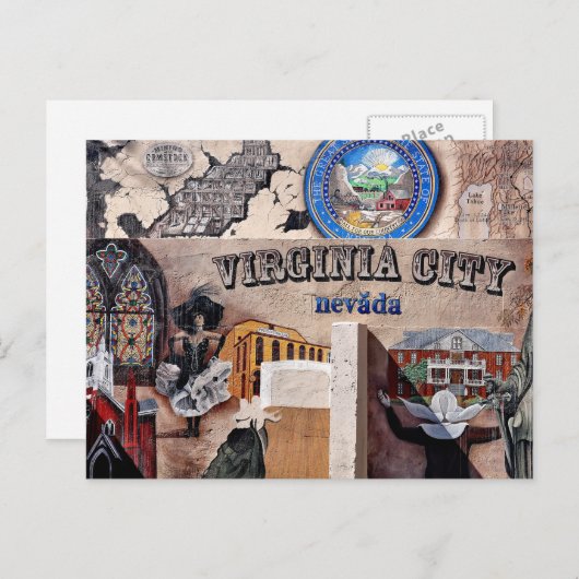 ネバダ州バージニアシティ ポストカード (正面/裏面)