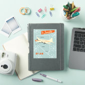 ネバダ州ビンテージ旅行ポスター シール (iPadカバー)
